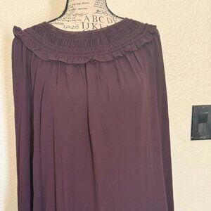 Loft Dark Plum Blouse